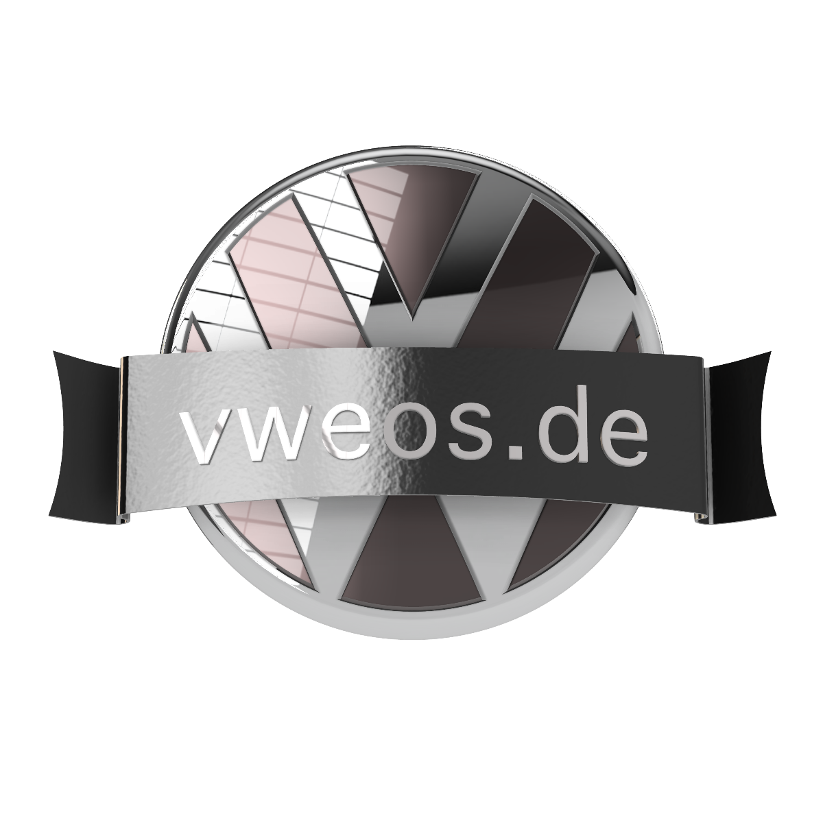 VW Front-Emblem-Blende "Innenliegend" – Handlackiert in Originalfarbtönen (Teilenummer 3G0 853 601 B)
