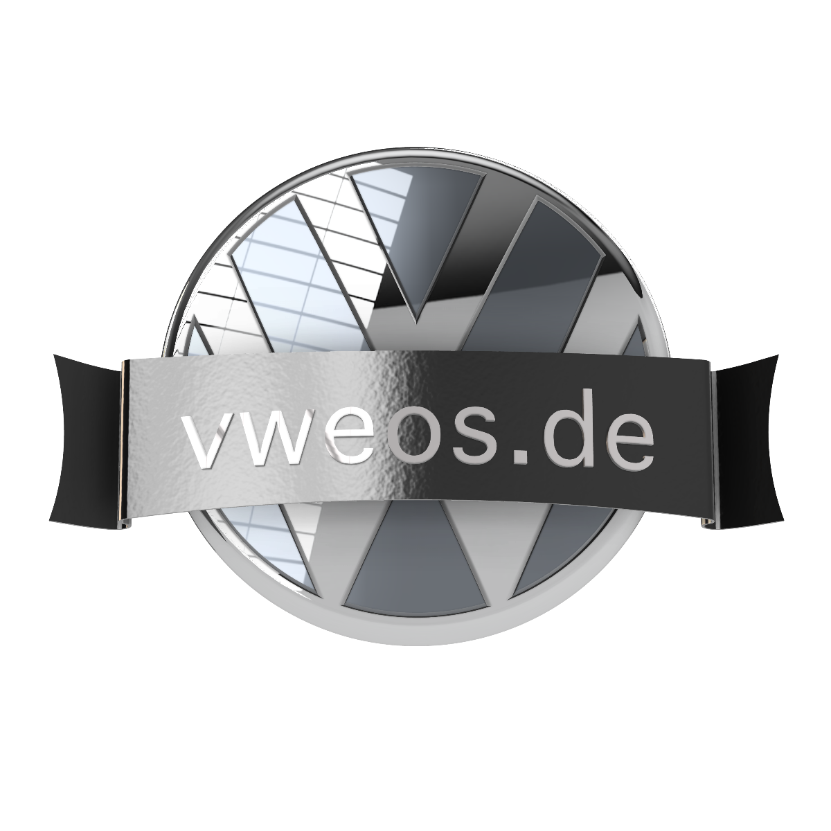VW Front-Emblem-Blende "Innenliegend" – Handlackiert in Originalfarbtönen (Teilenummer 3G0 853 601 B)