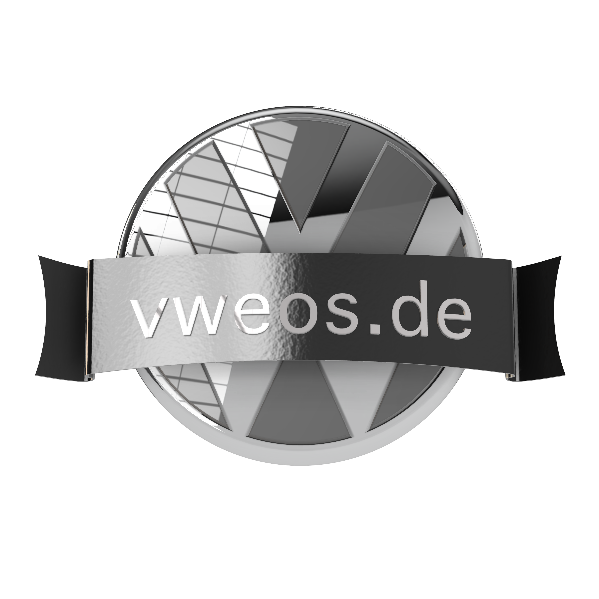 VW Front-Emblem-Blende "Innenliegend" – Handlackiert in Originalfarbtönen (Teilenummer 3G0 853 601 B)