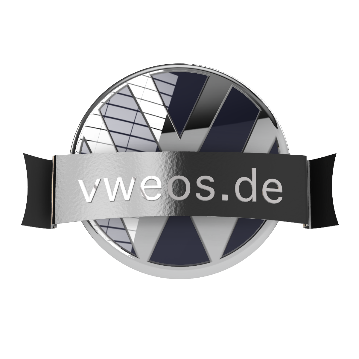 VW Front-Emblem-Blende "Innenliegend" – Handlackiert in Originalfarbtönen (Teilenummer 3G0 853 601 B)