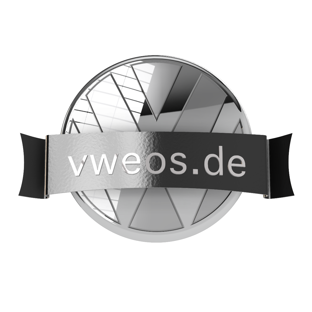 VW Front-Emblem-Blende "Innenliegend" – Handlackiert in Originalfarbtönen (Teilenummer 3G0 853 601 B)