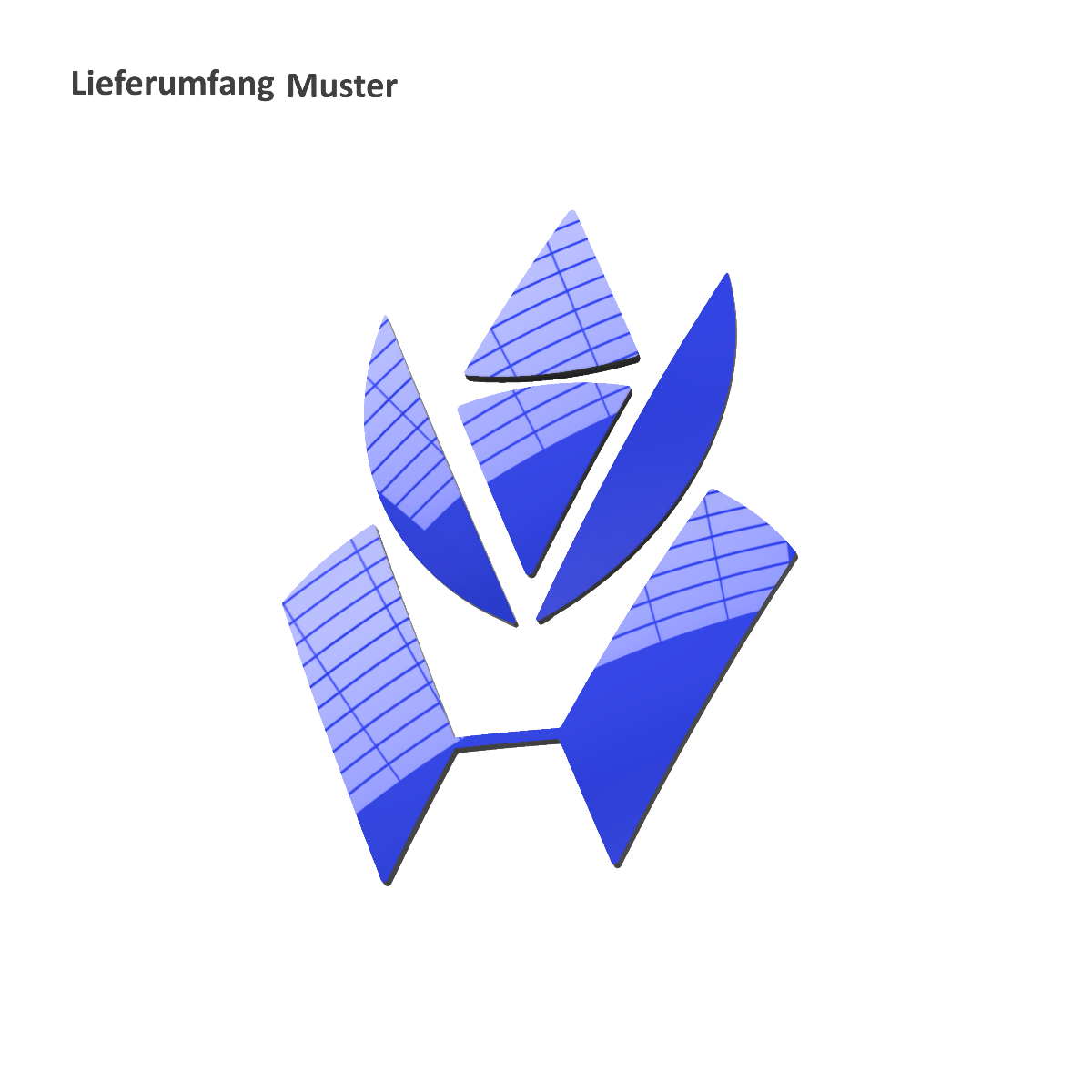 VW Front-Emblem-Blende "Innenliegend" – Handlackiert in Originalfarbtönen (Teilenummer 3G0 853 601 B)